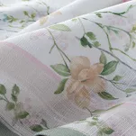 Obrus 140x180 SUMMER 7 naturalny miętowy z nadrukowanym wzorem delikatnych kwiatków - 4