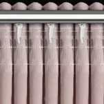 Zasłona na taśmie 140x270 ROSES 14 Eva Minge welwetowa pudrowa aplikacja róż 3D - 5