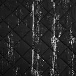 Narzuta z mikrofibry 200x220 BLINK 1 czarna pikowana ze srebrnym przecieranym wzorem Design 91 - 2