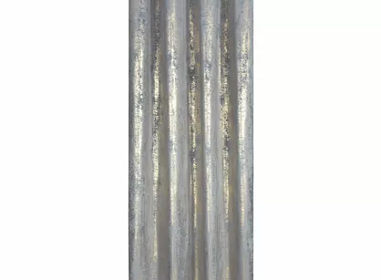 Zasłona gotowa na przelotkach 140x250 RENIA welwetowa srebrna z szampańskim przecieranym wzorem