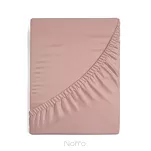 Prześcieradło z satyny bawełnianej z gumką NOVA 3 pudrowe 220x200 - 2