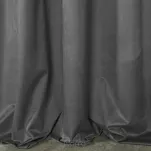 Zasłona na przelotkach 140x250 ROSA welwetowa grafitowa Design 91 - 8
