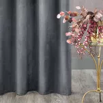 Zasłona na przelotkach 140x250 ROSA welwetowa grafitowa Design 91 - 10