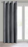 Zasłona na przelotkach 140x250 ROSA welwetowa grafitowa Design 91 - 3