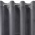Zasłona na przelotkach 140x250 ROSA welwetowa grafitowa Design 91 - 5