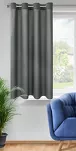 Zasłona na przelotkach 140x175 RITA jednokolorowa grafitowa z miękkiej tkaniny - 10