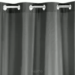 Zasłona na przelotkach 140x175 RITA jednokolorowa grafitowa z miękkiej tkaniny - 8
