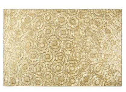 Podkładka dekoracyjna 30x45 VIVIAN złota prostokątna z ażurowym wzorem