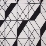 Koc polarowy 150x200 GEO 1 kremowy z czarnym wzorem geometrycznym - 6