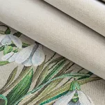 Bieżnik gobelinowy 40x100 1300 naturalny zielony z nadrukiem przebiśniegów - 3