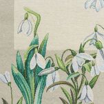 Bieżnik gobelinowy 40x100 1300 naturalny zielony z nadrukiem przebiśniegów - 2