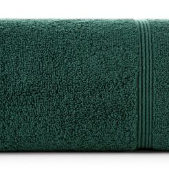 Ręcznik bawełniany 30x50 ALINE zielony z wypukłą tkaną bordiurą