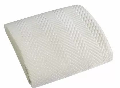 Narzuta na fotel welwetowa 70x160 SOFIA kremowa pikowana w gęstą jodełkę