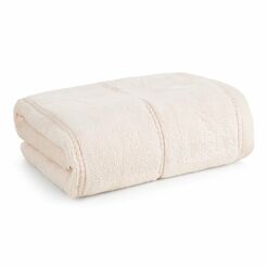 Ręcznik 70x140 MARI jasny róż z welurową bordiurą w pasy 500 g/m2