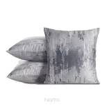 Poszewka welwetowa 45x45 TINA srebrna ze metalicznym nadrukiem - 2