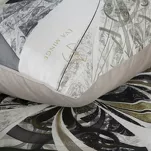 Pościel z makosatyny 160x200 STELIA Eva Minge beżowa biała designerski wzór - 6