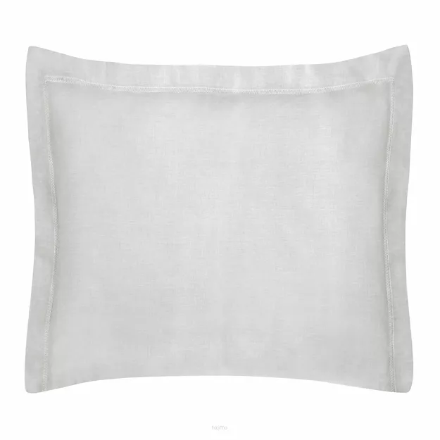 Poszewka bawełniana NOVAC srebrna 70x80 z 5 cm zakładką