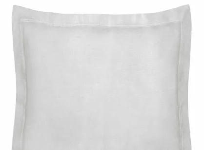 Poszewka bawełniana NOVAC srebrna 70x80 z 5 cm zakładką