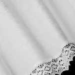 Zazdrostka gotowa w tunelu 150x60 CLARIE biała z bawełny zdobiona koronką - 4