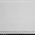 Zazdrostka gotowa w tunelu 150x60 CLARIE biała z bawełny zdobiona koronką - 2