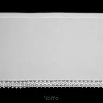 Zazdrostka gotowa w tunelu 150x60 CLARIE biała z bawełny zdobiona koronką - 12