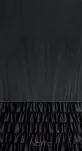 Zasłona na przelotkach 140x250 CARLI welwetowa czarna jednokolorowa zdobiona w dolnej części falbanami z paskiem cyrkonii - 7