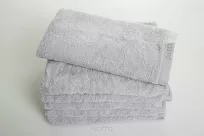 Ręcznik 30x50 EVI Pierre Cardin srebrny zdobiony bordiurą w kolorze ręcznika z logo marki - 4