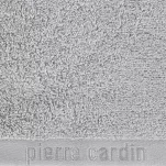 Ręcznik 30x50 EVI Pierre Cardin srebrny zdobiony bordiurą w kolorze ręcznika z logo marki - 3