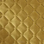 Narzuta welwetowa 170x210 DIMON miodowa pikowana w geometryczny wzór - 3