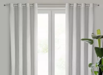 Zasłona na przelotkach 140x250 ARIADNA welwetowa biała zdobiona diamencikami