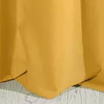 Zasłona na przelotkach 140x250 RITA jednokolorowa musztardowa z miękkiej tkaniny - 4