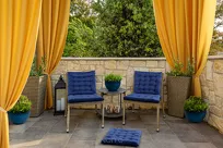 Zasłona na przelotkach 140x250 RITA jednokolorowa musztardowa z miękkiej tkaniny - 10