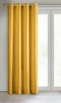 Zasłona na przelotkach 140x250 RITA jednokolorowa musztardowa z miękkiej tkaniny - 9