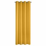 Zasłona na przelotkach 140x250 RITA jednokolorowa musztardowa z miękkiej tkaniny - 8