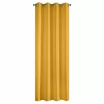 Zasłona na przelotkach 140x250 RITA jednokolorowa musztardowa z miękkiej tkaniny - 8