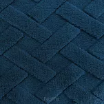 Koc 200x220 CARO granatowy puszysty typu flano z wytłaczanym wzorem Design 91 - 4