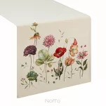 Bieżnik gobelinowy 45x140 1239 naturalny z wzorem kwiatów polnych - 4