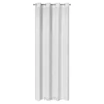 Firana na przelotkach 140x250 SIBEL biała z szampańskim nadrukiem drobnych rombów - 9