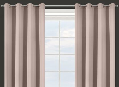 Zasłona na przelotkach 135x250 PARISA zaciemniająca pudrowa jednokolorowa Design 91