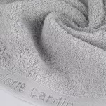 Ręcznik 70x140 EVI Pierre Cardin srebrny zdobiony bordiurą w kolorze ręcznika z logo marki 430 g/m2 - 3