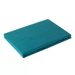 Prześcieradło satyna bawełniana bez gumki NOVA 1 turkusowe 160x210