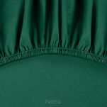 Prześcieradło z bawełny renforce z gumką 160x200 zielone BASIC - 2