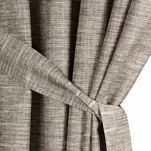 Zasłona na taras 155x200 GARDEN 10 brązowa na szelkach zapinanymi na rzepy wodoodporna z melanżowym wzorem - 4