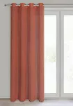 Zasłona na przelotkach 140x250 ANGELICA ceglana z etaminy z wzorem deszczyku - 5