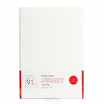 Prześcieradło z bawełny jersey z gumką kremowe 90x200 Design 91 - 4