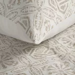 Pościel satynowa 140x200 SPRING 100 ciemny beż z ornamentem roślinnym z kolekcji Classic - 6