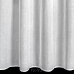 Firana na przelotkach 140x250 ANET biała z etaminy z ozdobnym pasem liści - 5