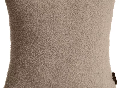 Poszewka dekoracyjna 45x45 BUKLA beżowa jednokolorowa wzór baranka