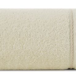 Ręcznik bawełniany 30x50 EMINA kremowy ze stebnowaną bordiurą