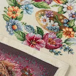 Nakładka wielkanocna 100x100 1364 gobelinowa naturalna żółta zajączki - 2